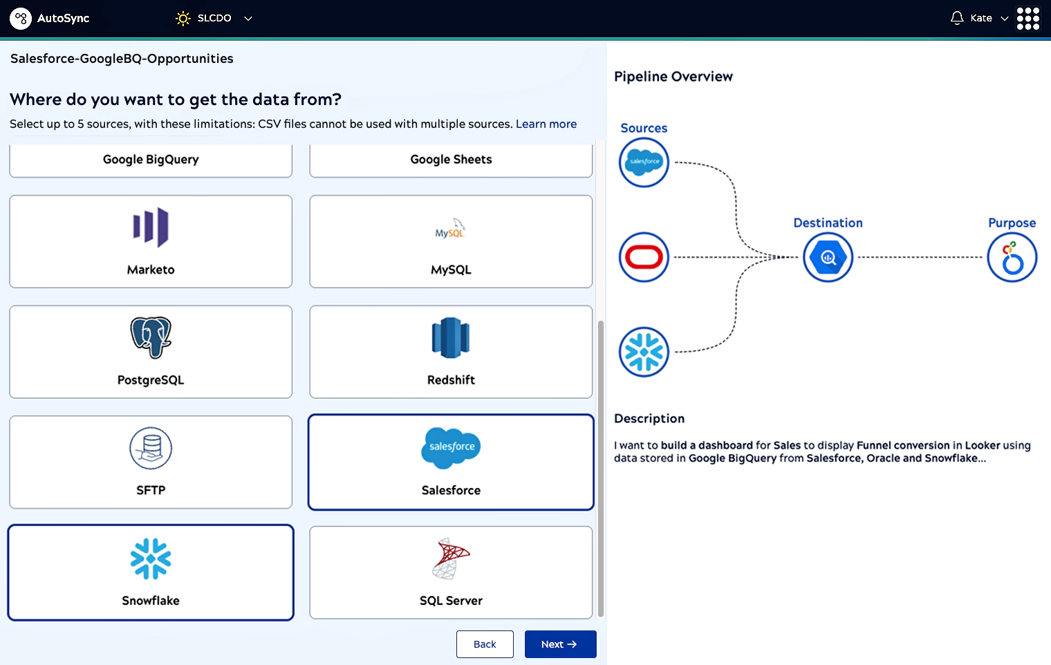 AutoSync Pipeline Overview Connector Sources